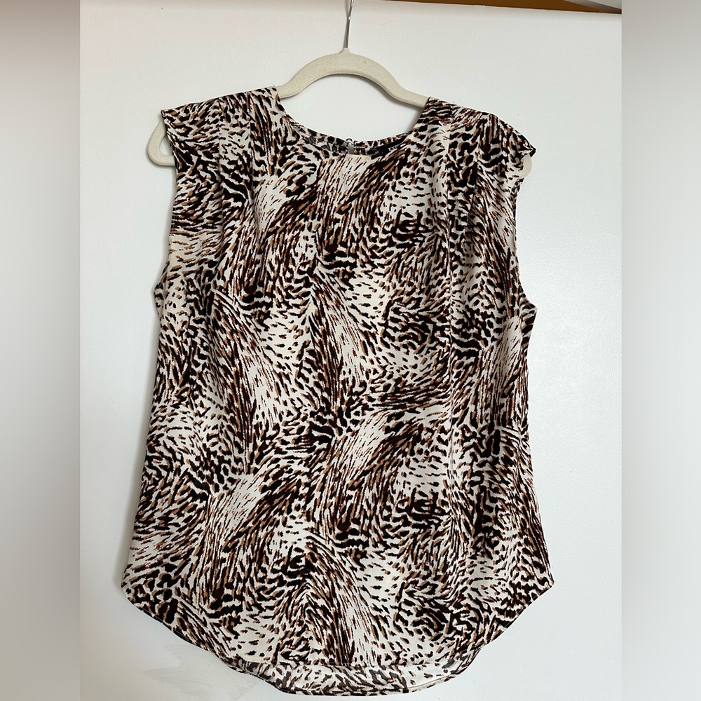 Express animal print top size small